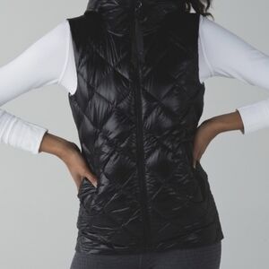 Lululemon The Fluffiest Vest Black Ziggy Snake